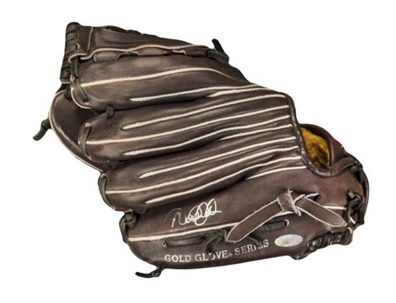 Derek Jeter 1999 Rawlings Pro-5XBCB Model Game Used and Signed Glove- Ultra Rare Pinstripe Glove